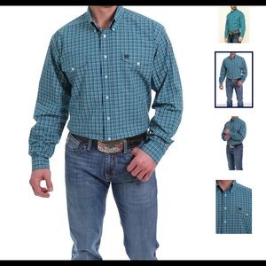 XXL MEN’S CINCH LONG SLEEVE PLAID BUTTON DOWN NWT
